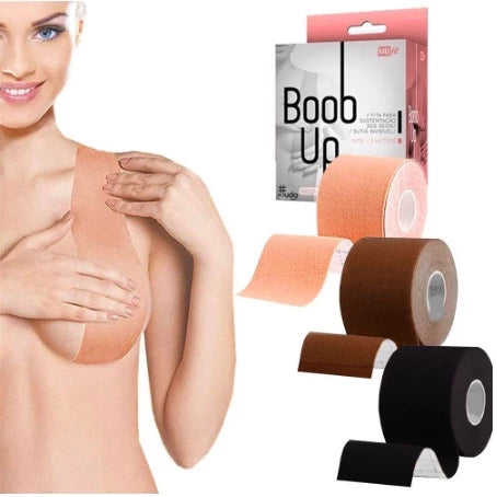 Sutiã Adesivo Fita Boob Taype levanta Seios BooB Up Invisível
