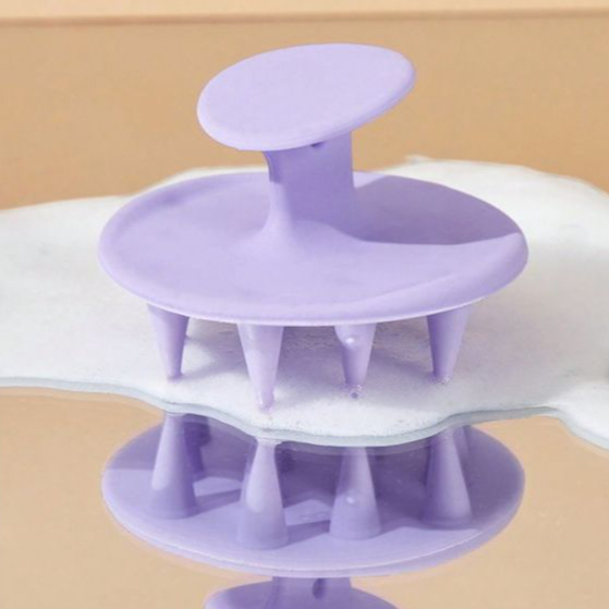 KIT 3 Escova De Lavar Cabelo de Silicone Auxilia O Crescimento Diminui A Quebra