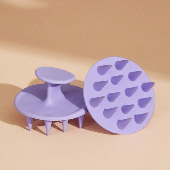 KIT 3 Escova De Lavar Cabelo de Silicone Auxilia O Crescimento Diminui A Quebra