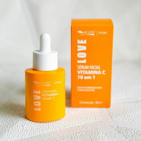 Sérum Facial Vitamina C 10 em 1 Max Love – Antioxidante, Hidratante e Revitalizante