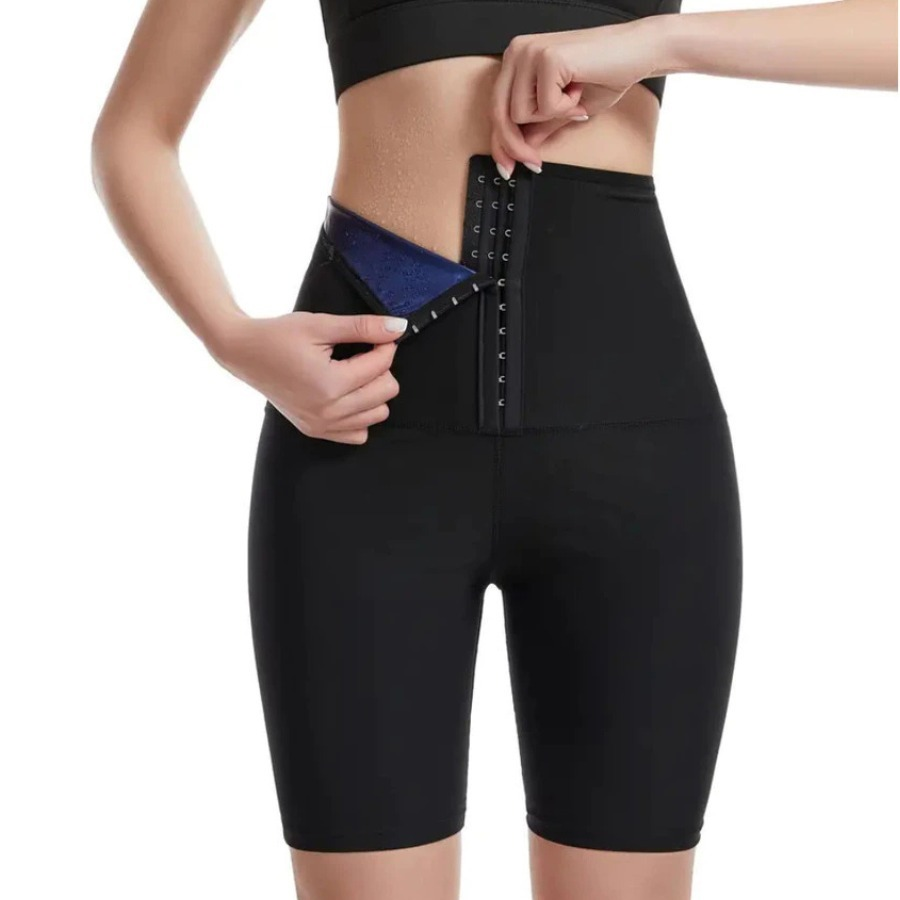 Bermuda Efeito Sauna Short Queima Goedura Modelador De Cintura Afina Barriga