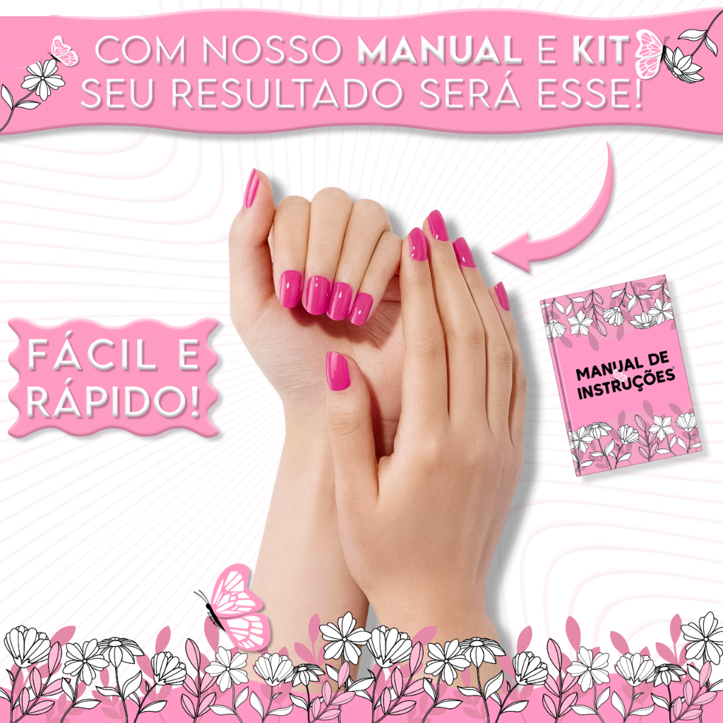 Kit Unha Gel Acrigel Fibra Para Iniciantes Completo Cabine Sun 5 estufa Unhas lixadeira elétrica Manicure Profissional