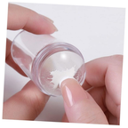 Carimbo De Unha Silicone Transparente Nailart Para Francesinha