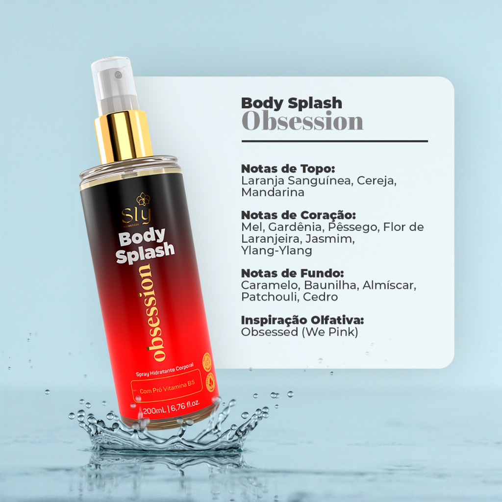 Body Splash Desodorante Colônia Feminino 200ml – Frescor, Elegância e Sofisticação