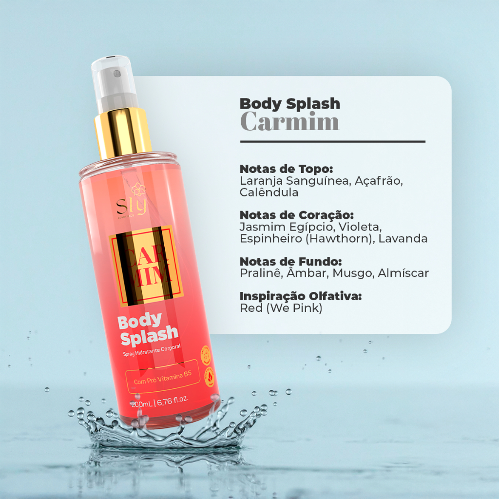 Body Splash Desodorante Colônia Feminino 200ml – Frescor, Elegância e Sofisticação
