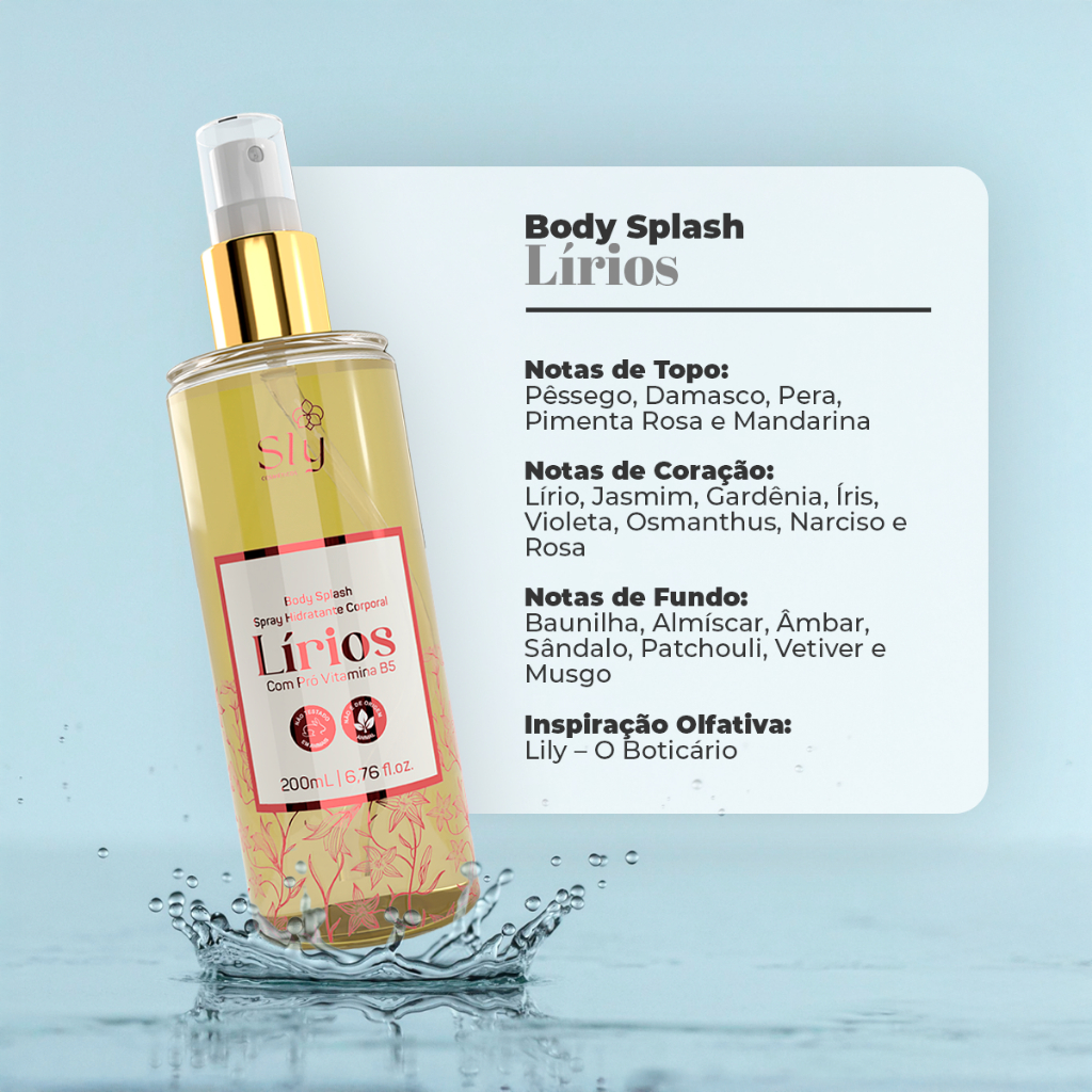 Body Splash Desodorante Colônia Feminino 200ml – Frescor, Elegância e Sofisticação