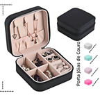 Porta-Jóias Mini Estojo Porta Joia Brincos Anéis De Bolsa para Viagem Bijuterias Organizador Colar Armazenamento Caixa