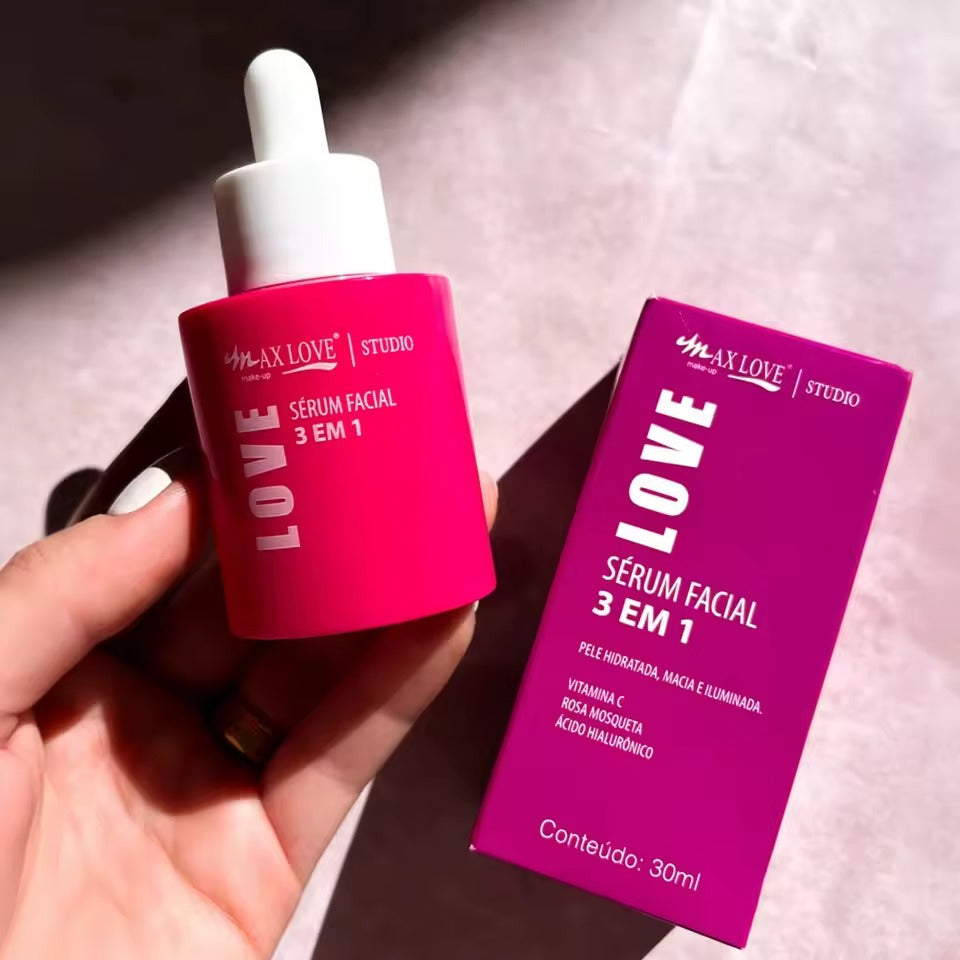 Sérum Facial Vitamina C 10 em 1 Max Love – Antioxidante, Hidratante e Revitalizante