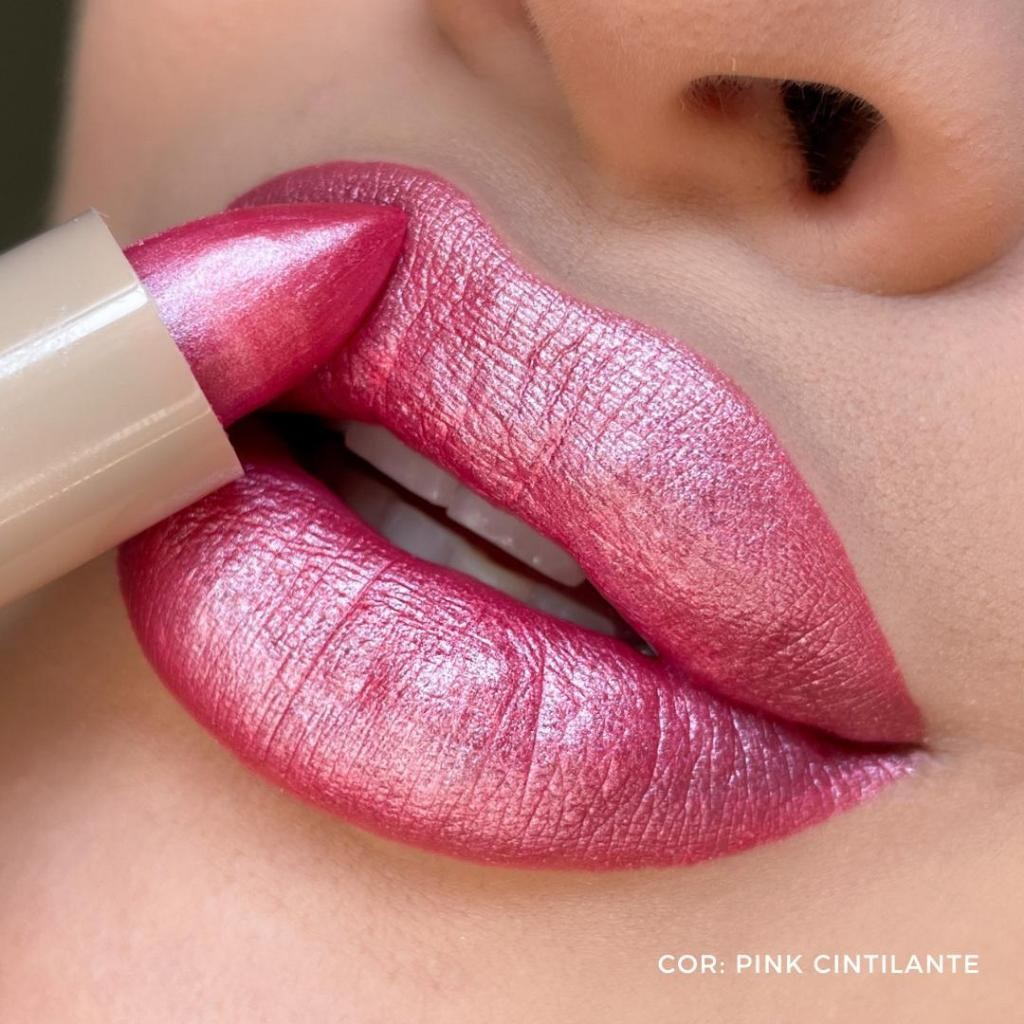 Batom Bala Bastão Dia a Dia Mahav – Cremoso e Cintilante