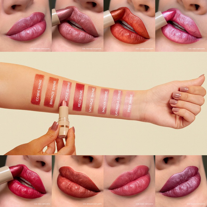 Batom Bala Bastão Cintilante Dia a Dia Shine Mahav BCD-MV