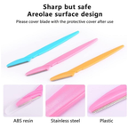 Kit 6 Lâmina Sobrancelha e Rosto Navalha Depilação Promoção