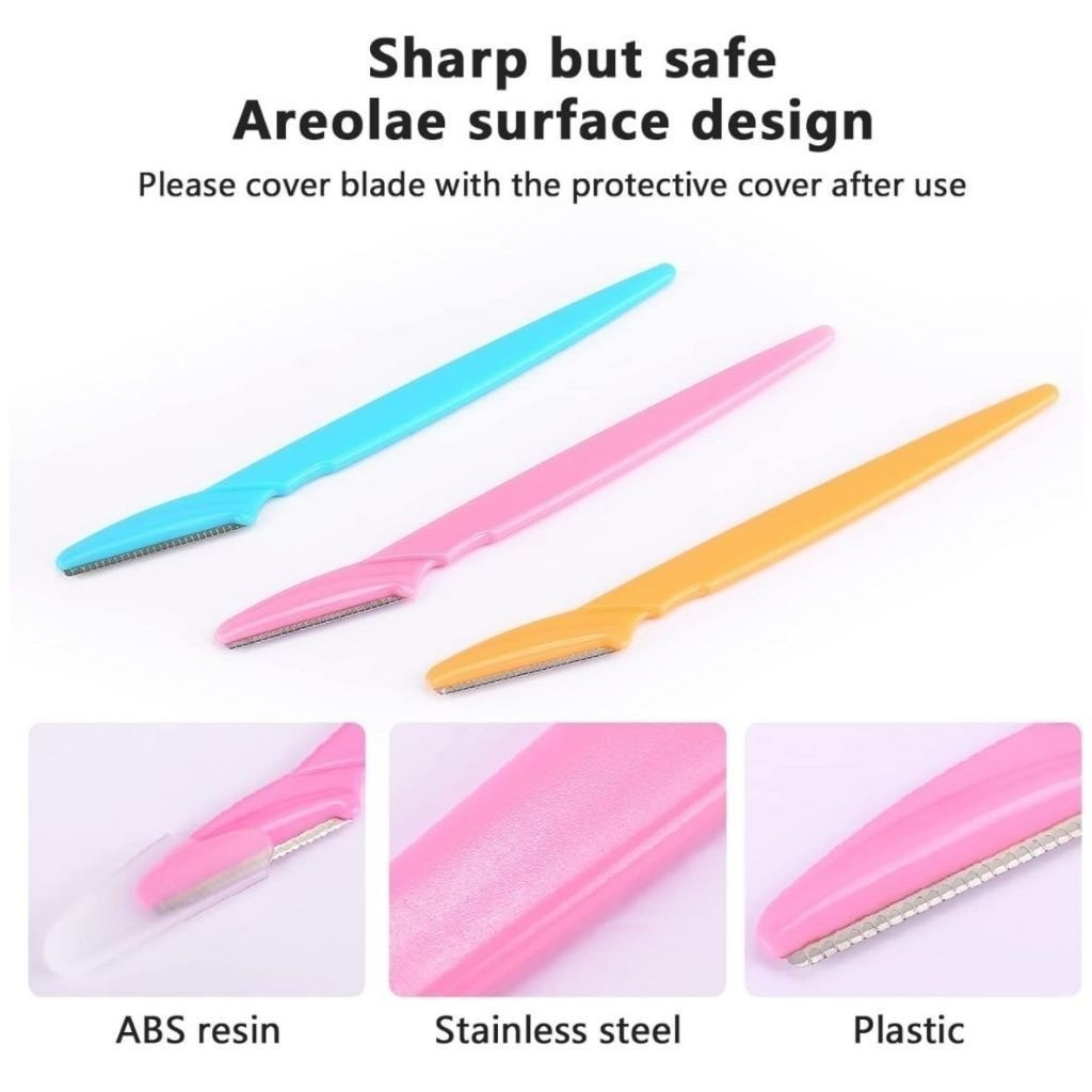 Kit 6 Lâmina Sobrancelha e Rosto Navalha Depilação Promoção